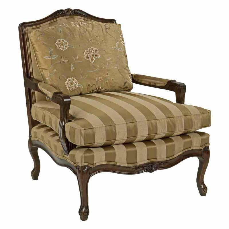 Exposed Wood Accent Chair